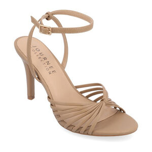 Journee Collection Women's 9.5 Beige Vanita Stiletto Heeled Dress Shoes NIB